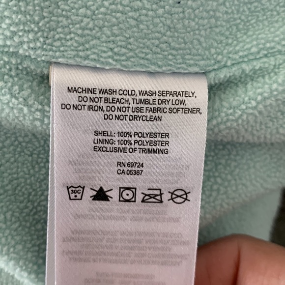 Columbia Women’s Colorblock Fleece Lined Full Zip Jacket Light Green/Grey S - Picture 7 of 7